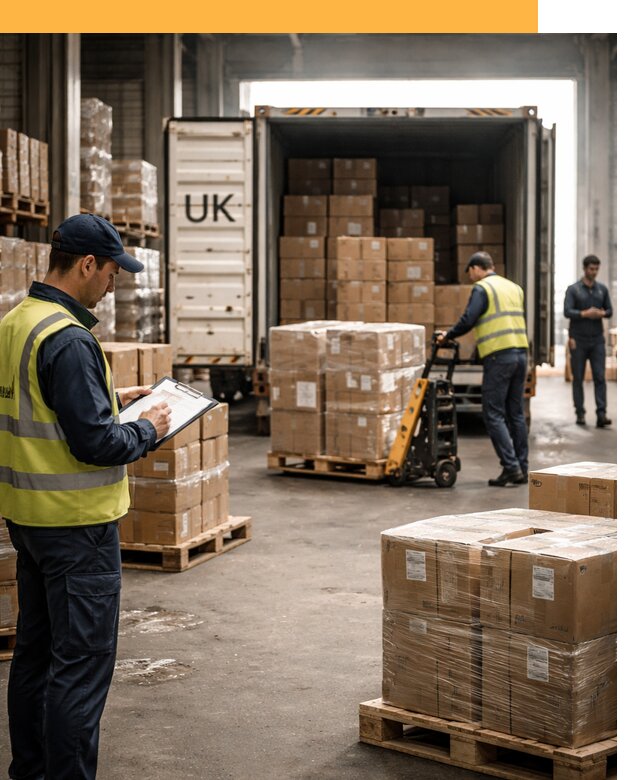 Доставка грузов из Великобритании с таможенным оформлением от 12981