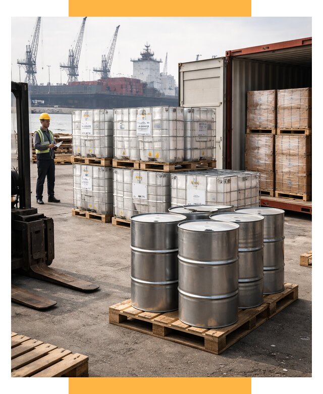 Доставка химического сырья из Индии от 259625 р. | СетСервис-Мрш