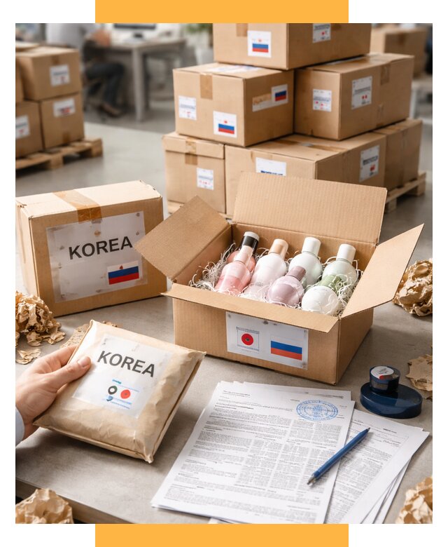 Доставка косметики из Кореи от 8827 р. под ключ | СетСервис-Мрш