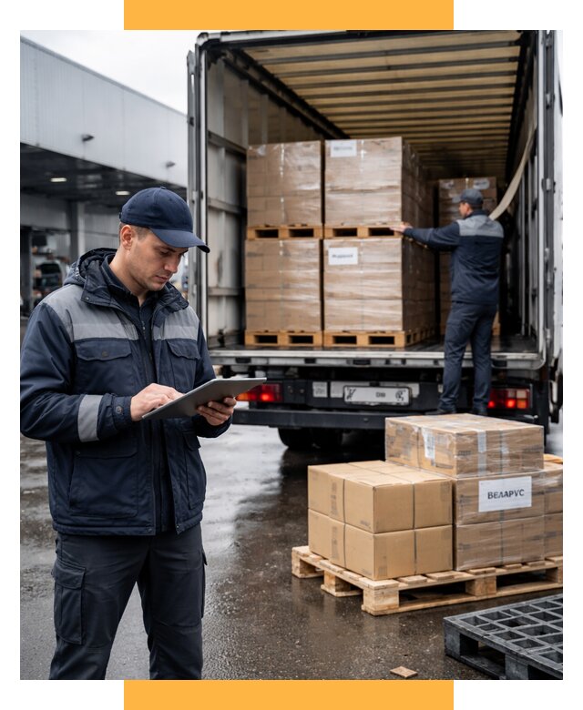 Доставка грузов из Беларуси от 15578 р. логистика СетСервис-Мрш