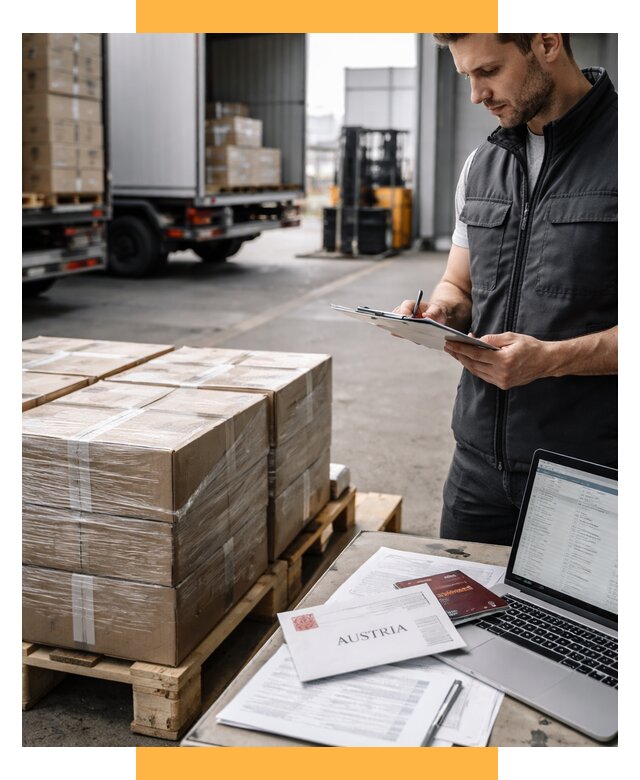 Доставка в Австрию от 67503 р. Логистика и экспорт СетСервис-Мрш
