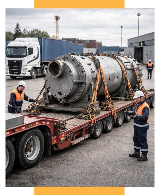 Перевозка тяжеловесных грузов под ключ от 155775 р. | СетСервис-Мрш